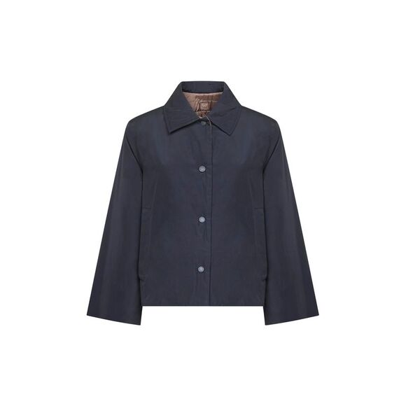Max Mara Weekend Women Blue Taffeta Mimma Reversible Down Jacket - Picture 1 of 2